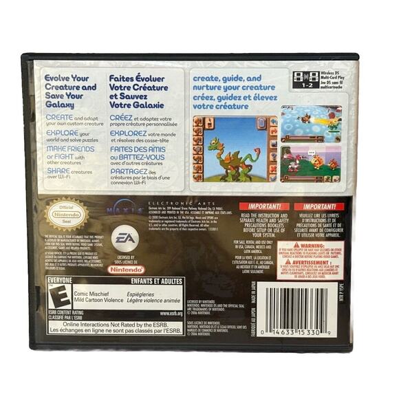 Spore Creatures (Nintendo DS, 2008) – Complete, Boot Tested, Excellent Condition - Picture 2 of 5